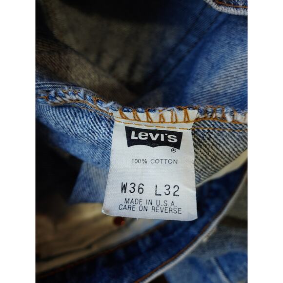 Vintage Mens levi 505 Size 36 Black batwing - Picture 4 of 5